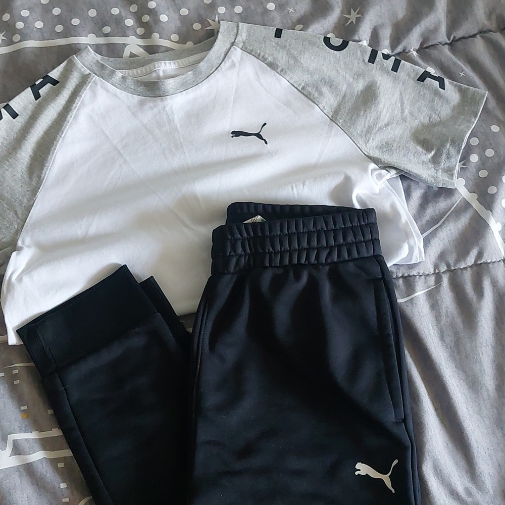 Puma Kids Colorblock Jogger Set Size 10/12